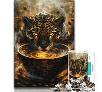 Puzzle per adulti Mystical Jaguar Spirit, 1000 pezzi, gioco educativo, sfida, decorazione da parete, regali unici per compleanno e Natale (38x26cm)
