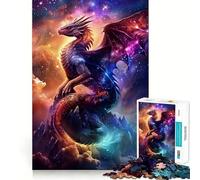 Puzzle per adulti Nebulosa Tempesta Drago, 1000 pezzi, stimolante per la memoria, rilassante e divertente, con bordi di qualità, ideale come regalo per le festività (38x52cm)