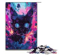 Puzzle per adulti Neon Cat 1000 pezzi Puzzle Ottimo regalo Adatto per adolescenti dai 14 anni in su 1000 pezzi