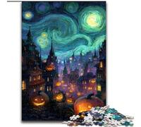 Puzzle per adulti "Night Sky Castle" da 1000 pezzi, gioco stimolante, ideale come regalo per tutta la famiglia (50x75cm)