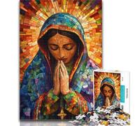 Puzzle per adulti Nostra Signora di Guadalupe in preghiera, 1000 pezzi, per adulti e adolescenti, giocattoli, giochi educativi, antistress, interazione genitore-figlio, 50x75cm