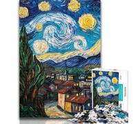 Puzzle per adulti Notte stellata Paese Puzzle da 1000 pezzi per adolescenti, giochi educativi classici Bellissima decorazione 50x75cm