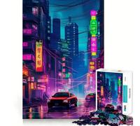 Puzzle per adulti "Paesaggio notturno della città", 1000 pezzi, gioco stimolante per la mente, momento di relax, taglio di qualità, regalo prezioso (38x26cm)
