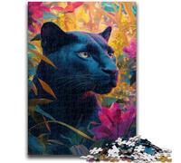 Puzzle per adulti "Pantera della giungla" da 1000 pezzi, aiuta il cervello a esercitare i giocattoli avvincenti per coltivare la pazienza e l'interazione genitore-figlio (50x75cm)