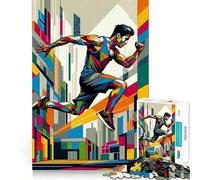 Puzzle per adulti Parkour Street Sport Wpap da 1000 pezzi, gioco per l'esercizio mentale, rilassante, da assemblare, (50x75cm)