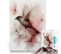 Puzzle per adulti "Passero in fiore" da 1000 pezzi, gioco di logica e abilità, per un divertimento lento e piacevole, con tagli precisi, pezzo da collezione 38x26cm