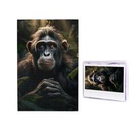 Puzzle per adulti personalizzato in legno 1000 pezzi foto puzzle scimmia nella giungla puzzle personalizzato puzzle matrimonio per compleanno, Natale