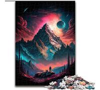 Puzzle per adulti "Pianeta nello spazio" da 1000 pezzi, attività per famiglie, rompicapo, decorazione per la casa, regalo per le feste, dimensioni 38x26cm