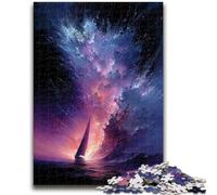 Puzzle per adulti "Piccola barca nella galassia", 1000 pezzi, collezione di artisti di giochi intellettuali, belle arti, 50x75cm