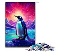 Puzzle per adulti, pinguino del ghiacciaio, 1000 pezzi, puzzle in legno per bambini dai 12 anni in su, gioco impegnativo, 1000 pezzi