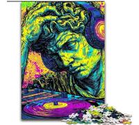 Puzzle per adulti Pop-art raffigurante la statua del David di Michelangelo, 1000 pezzi, gioco stimolante, ideale come regalo per tutta la famiglia (26x38cm)