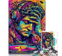 Puzzle per adulti Pop-art Statua del David di Michelangelo 1000 pezzi Puzzle per adolescenti Regali, Giochi educativi Decorazione per la casa Collezione di artisti, Belle arti 26x38cm