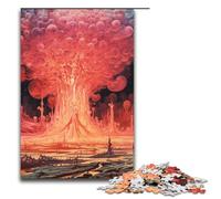 Puzzle per adulti psichedelico deserto nucleare 1000 pezzi puzzle in legno per adulti e bambini dai 12 anni in su 1000 pezzi (75x50 cm)