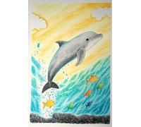 Puzzle per Adulti, puzzle 1200 Pezzi Delfino Cartone Animato puzzle Giochi Rilassamento e Intelligence, puzzle per Gioco Familiare, puzzle per adulti 1200, Adatto per adulti e Bambini 75 x 50 cm