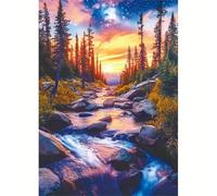 Puzzle per Adulti, puzzle 1200 Pezzi Fiume Albero del Tramonto puzzle Giochi Rilassamento e Intelligence, puzzle per Gioco Familiare, puzzle per adulti 1200, Adatto per adulti e Bambini 75 x 50 cm