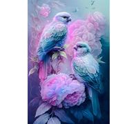 Puzzle per Adulti, puzzle 1500 Pezzi Animali Peonie Rosa puzzle Giochi Rilassamento e Intelligence, puzzle per Gioco Familiare, puzzle per adulti 1500, Adatto per adulti e Bambini 87 x 57 cm