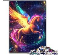 Puzzle per adulti, puzzle arcobaleno unicorno da 1000 pezzi per adulti 26X38cm, attività per famiglie, decorazioni fai da te per la casa, regalo per le vacanze