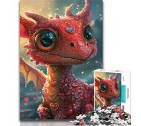 Puzzle per adulti, puzzle Baby Dragon per adulti e adolescenti, 1000 pezzi, gioco stimolante per tutti, per donne, regali per uomini, 50x75cm