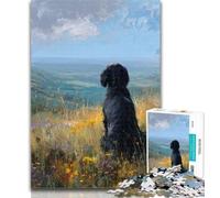 Puzzle per adulti, puzzle con pittura a olio di cani per adolescenti, 1000 pezzi, giochi rilassanti, ideali come regalo per tutta la famiglia, 26x38cm