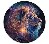 Puzzle per adulti, puzzle da 1000 pezzi a forma di stella e leone, rompicapo impegnativo per adolescenti, divertente serata di giochi in famiglia (67,5x67,5cm)