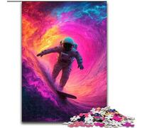Puzzle per adulti, puzzle da 1000 pezzi con astronauti che navigano nello spazio, per adolescenti, giochi educativi per la famiglia, regalo per la decorazione della casa dimensioni 50x75cm