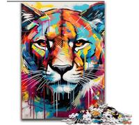 Puzzle per adulti, puzzle da 1000 pezzi con graffiti Corgi, regalo di Natale per adulti, ideale per ufficio, camera da letto, soggiorno (dimensioni 50x75cm)