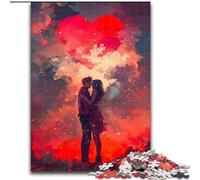 Puzzle per adulti, puzzle da 1000 pezzi con nuvole d'amore colorate, perfetto per adolescenti, per rafforzare i legami familiari, rompicapo e regalo fai da te per la casa (dimensioni: 26x38cm)