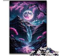 Puzzle per adulti, puzzle da 1000 pezzi con paesaggio giapponese al neon, attività da fare a casa per feste, compleanni e serate di giochi in famiglia (dimensioni: 26x38cm)