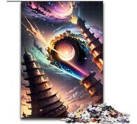 Puzzle per adulti, puzzle da 1000 pezzi con torre di buchi neri, dimensioni 26x38cm, per adolescenti e famiglie, gioco rompicapo fai da te, regalo