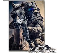 Puzzle per adulti, puzzle da 1000 pezzi con truppe di cavalli, dimensioni 50x75cm, gioco rompicapo, gioco interattivo per famiglie, adatto dai 14 anni in su.