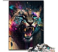 Puzzle per adulti, puzzle da 1000 pezzi "Cougar Spirited" per adulti e adolescenti, giochi educativi, regali (dimensioni 38x26cm)