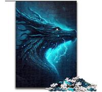Puzzle per adulti, puzzle da 1000 pezzi del drago della foresta del tuono in legno, ideale come regalo di compleanno o per le feste, giocattolo da gioco per feste, 1000 pezzi(50x75cm)