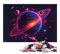 Puzzle per adulti Puzzle da 1000 pezzi grandi per adulti Sistema solare neon Puzzle in legno per adulti Puzzle da 1000 pezzi Regali Puzzle Gioco pratico (50x75 cm)