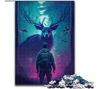Puzzle per adulti, puzzle da 1000 pezzi "Incontro magico" in cartone, regalo per uomini e donne, per occasioni quotidiane e speciali, 1000 pezzi(26x38cm)