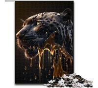 Puzzle per adulti, puzzle da 1000 pezzi "Panther Drips" per adulti, dimensioni 50x75cm, attività per famiglie, decorazioni fai da te per la casa, regalo per le feste.