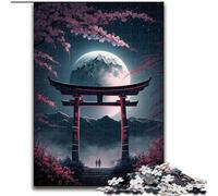 Puzzle per adulti, puzzle da 1000 pezzi raffigurante il cancello giapponese di Torii, ideale per gli innamorati, perfetto come regalo di Natale, Capodanno e San Valentino (dimensioni: 26x38cm)