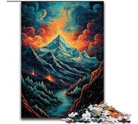 Puzzle per adulti, puzzle da 1000 pezzi raffigurante la montagna dell'Everest, familiari e amici, sfida rompicapo, dimensioni 26x38cm