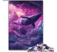 Puzzle per adulti, puzzle da 1000 pezzi raffigurante una balena spaziale, ideale come regalo di Natale e Capodanno per adolescenti, 50x75cm