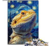 Puzzle per adulti, puzzle da 1000 pezzi raffigurante una lucertola nel cielo notturno, perfetto per le vacanze, per serate di gioco interattive, 50x75cm
