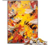 Puzzle per adulti, puzzle da 1000 pezzi raffiguranti api, dimensioni 50x75cm, perfetti per il divertimento in famiglia, giochi di società, bomboniere per feste di compleanno.