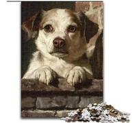 Puzzle per adulti, puzzle da 1000 pezzi raffiguranti cani felici, perfetti per il divertimento in famiglia durante le vacanze e per serate di gioco interattive (dimensioni 26x38cm)