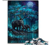 Puzzle per adulti, puzzle da 1000 pezzi raffiguranti l'elefante magico, perfetti per compleanni, feste e occasioni speciali (dimensioni 50x75cm)