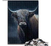 Puzzle per adulti, puzzle da 1000 pezzi raffiguranti Yak in acquerello, realizzati in cartone, ideali come regalo di compleanno o per le feste, giocattolo da gioco per feste, 1000 pezzi(26x38cm)