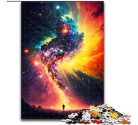 Puzzle per adulti, puzzle da 1000 pezzi sui colori dello spazio per adulti, dimensioni 26x38cm, per decorare la casa, Natale e Capodanno per adolescenti.