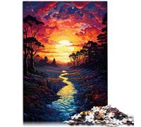 Puzzle per adulti Puzzle da 1000 pezzi Tramonto da sogno - Gioco stimolante Staycation Uccidi il tempo 19,7 pollici x 29,5 pollici Adatto per adolescenti da 14 anni e oltre
