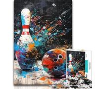 Puzzle per adulti, puzzle da dipingere con la palla da bowling, 1000 pezzi, gioco difficile e stimolante per tutti, per donne, regali per uomini, 26x38cm