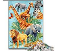 Puzzle per adulti, puzzle del mondo animale da 1000 pezzi per adulti 50X75CM, attività per famiglie, decorazioni fai da te per la casa, regalo per le vacanze
