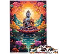 Puzzle per adulti Puzzle di 1000 pezzi di un Buddha Regali Sollievo dello Stress Soggiorno Uccidere il Tempo Adatto per adolescenti di 14 anni e oltre 26 x 38 cm