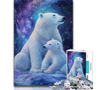 Puzzle per adulti puzzle di animali dell'orso polare per adolescenti apprendimento educativo ideale come regalo per tutta la famiglia 75x50cm