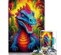 Puzzle per adulti puzzle di dinosauri antichi per adolescenti giocattoli giochi educativi interazione genitore-figlio antistress (50x75cm)
